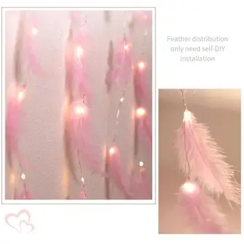 

Led Feather Light String Handmade Fairy Lights New Year Window Wedding Festive Holiday Decorative Lights