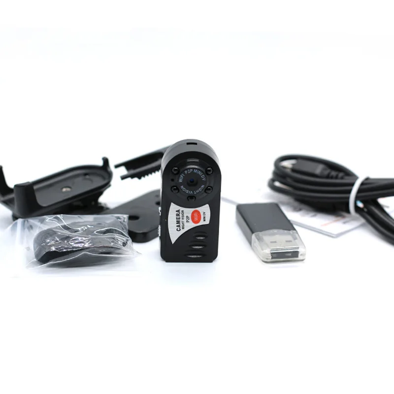 Мини камера Q7 480P Wifi DV DVR Беспроводная IP мини видеокамера видеорегистратор