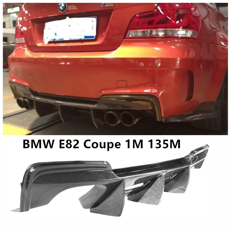 Для BMW E82 Coupe 1 м 135 2007-2017 углеродное волокно задний спойлер бампер диффузор