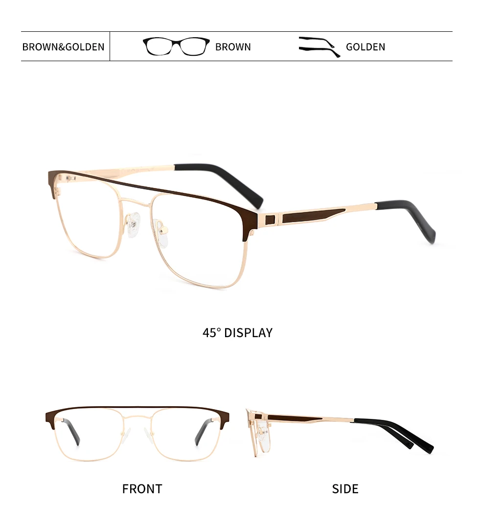 O-Q CLUB Glasses Frame Men New Prescription Eye Glasses for Men Square Eyeglasses Myopia Optical Frames Eyewear