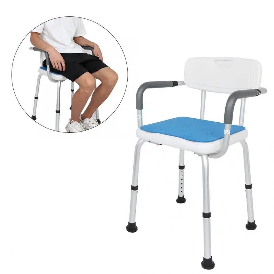 Стул для ванной из алюминиевого сплава, стулья для ванной, для инвалидов, для пожилых людей, регулируемый по высоте, Медицинский стул для ванной, стул для ног