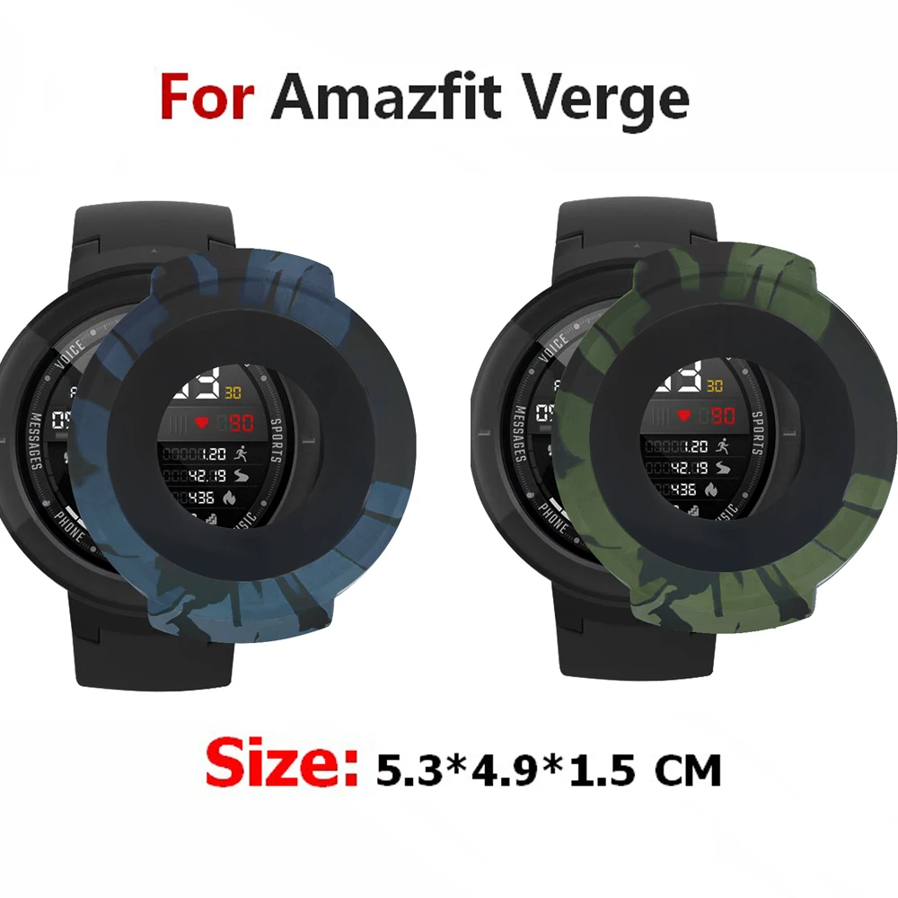 Умный Браслет для часов AMAZFIT Verge 3 рамка Камуфляжный корпус защитный чехол Xiaomi HuamiI