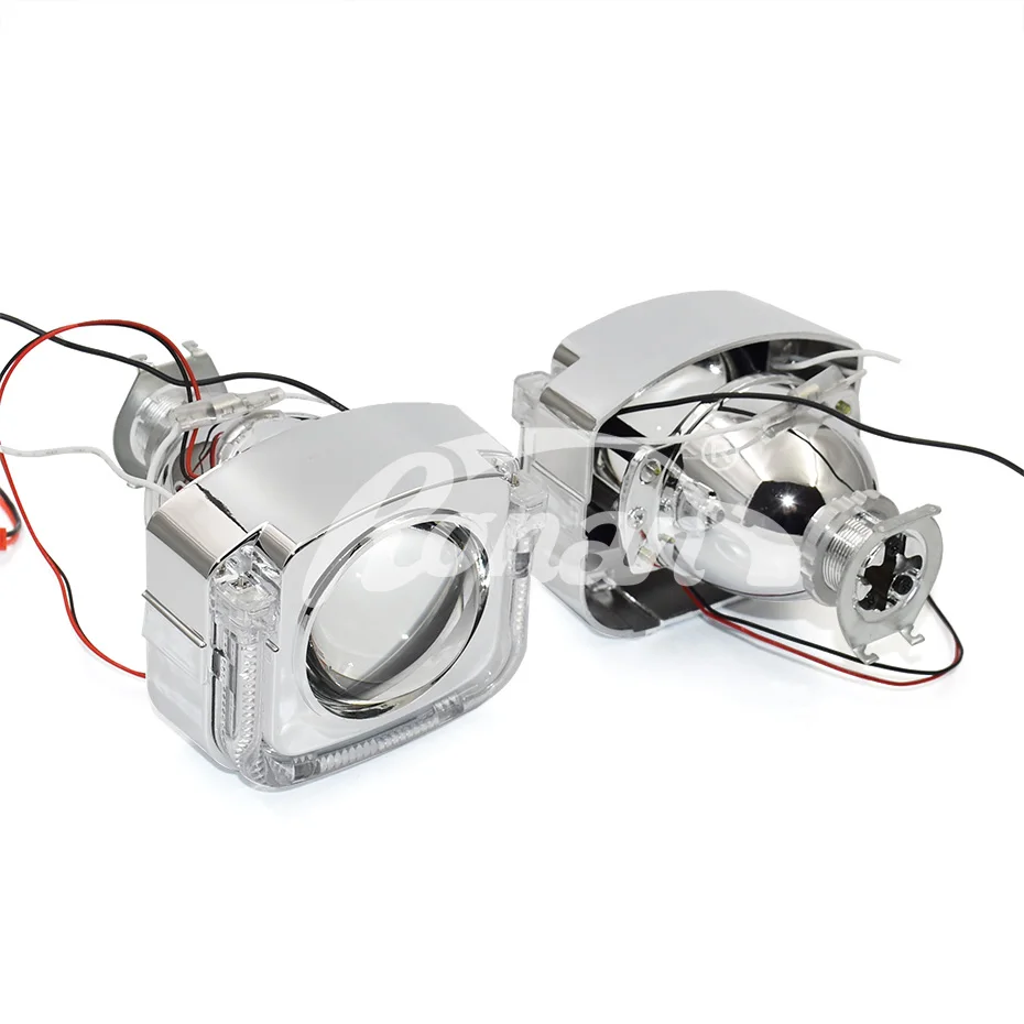 Ronan 2,5 дюйма 110 мм Биксеноновые линзы проектора с U светодиодный Набор масок ангельские глазки для автомобиля mototcycle передних фар modiy