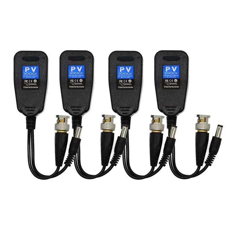 Видео балун HD CVI/TVI/AHD UTP Пассивный с DC разъем питания и RJ45 CAT5e/Cat6