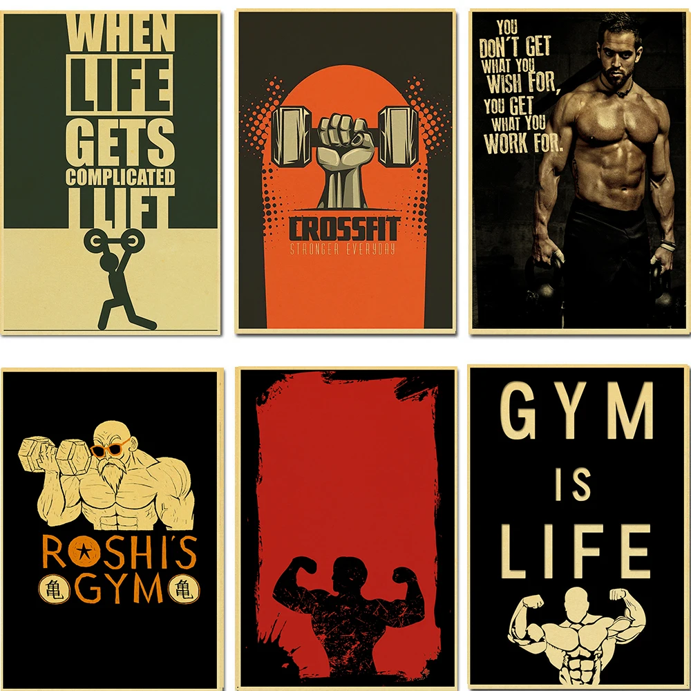 Украшение дома печатные настенные художественные работы крафт-бумага японский