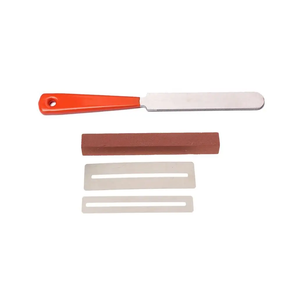 Guitar Fret Crowning File+2pcs Fingerboard Protector+Guitar Sanding Polish