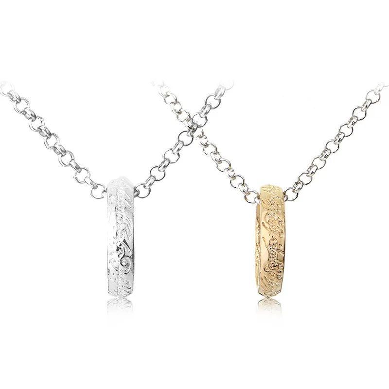 

2020 The Lord of the Rings Pendant Movie periphery the hobbit Gold silver Pendants of the ring For lovers Gift Jewelry