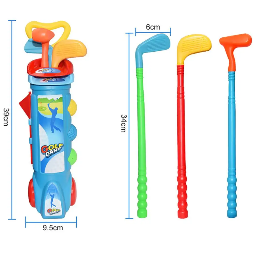 1 Набор детских гольф-клубов, набор для раннего обучения на открытом воздухе, упражняющая игрушка для детей и родителей и детей, детские