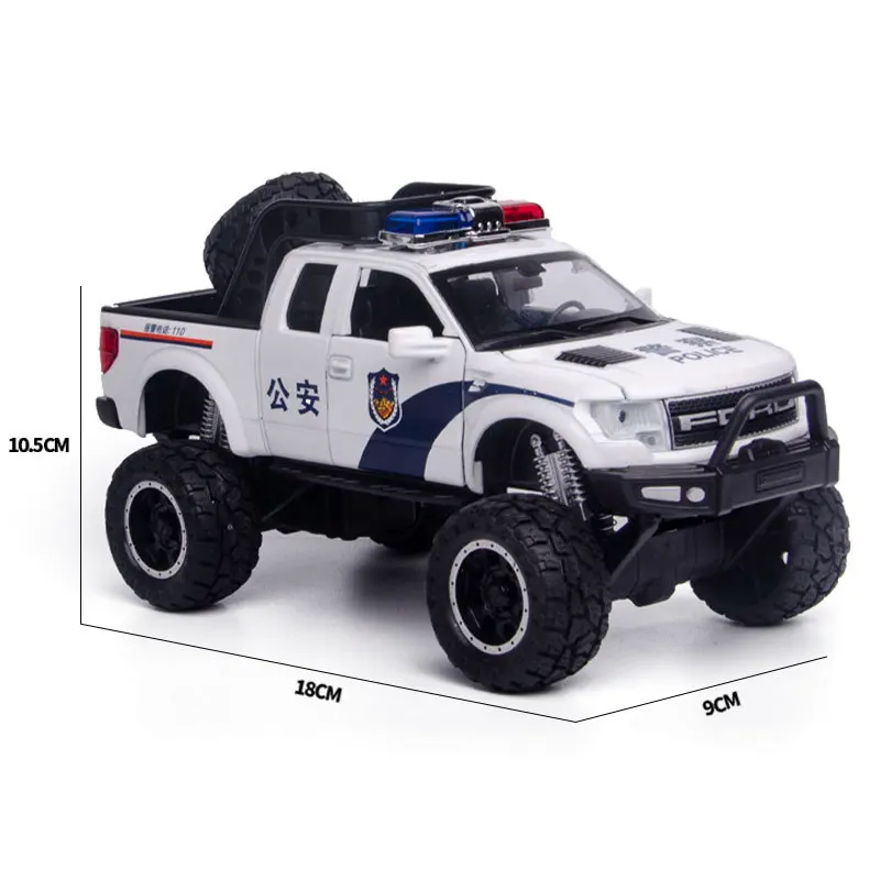 1:32 модель автомобиля Ford F150 с высокой имитацией большое колесо для внедорожников