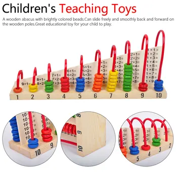 

Wooden Abacus Counting Beads Maths Toy Clouds Computation Bead Blocks Kids Learning Early Educational Children Gift