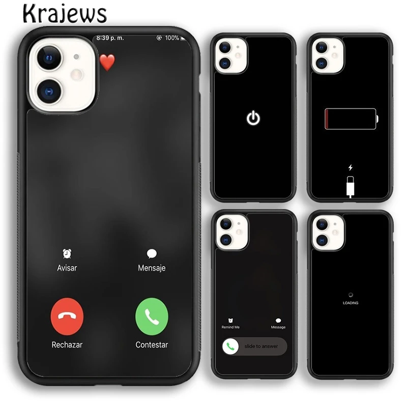 Cover Della Cassa Del Telefono Dell'Icona Della Batteria Del Telefono Dello Schermo Del Cellulare Per Iphone 15 Se2020 14 6 7 8 Plus Xs Xr 11 12 Mini 