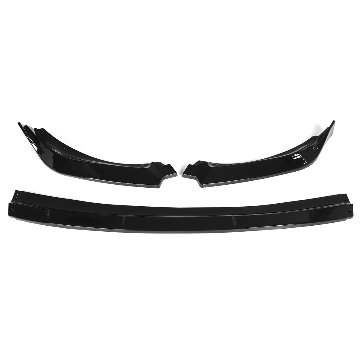 Черный/карбоновый вид 3 шт. автомобильный передний бампер дефлектор для губ