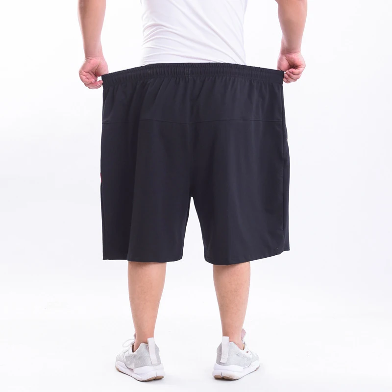 Shorts esportivos de elásticos para homens, preto,