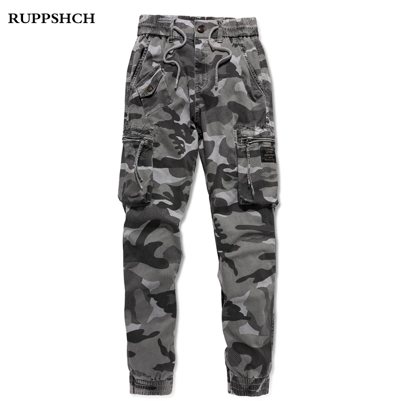 2021 New Men Sports Cargo Pants Men Cotton Casual Camouflage High Quality Plus Size Outdoor Cargo Pants Men Ankle-Length Pants cargo pants for men
