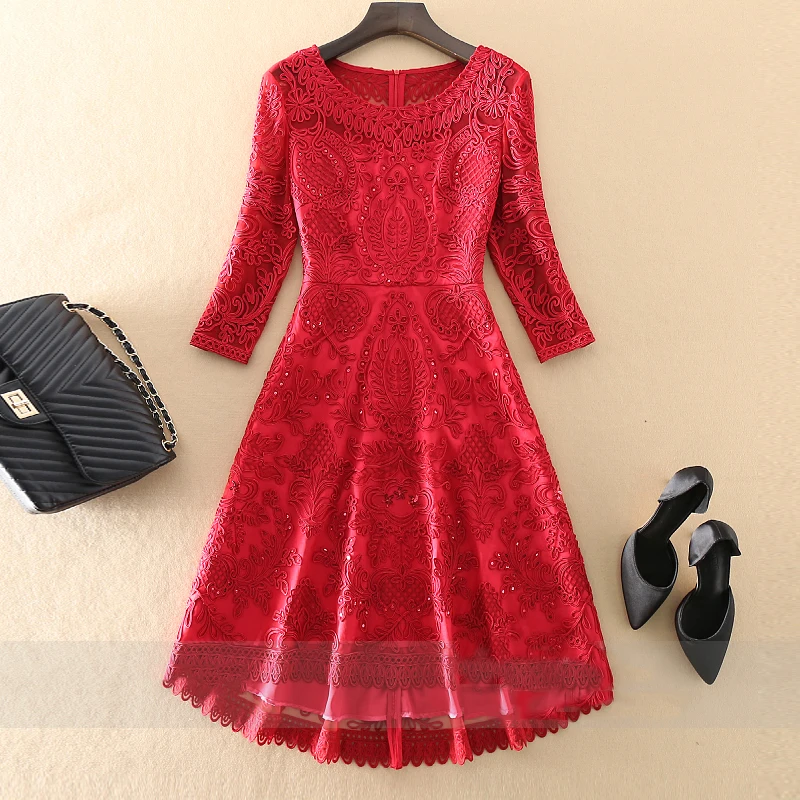 AELESEEN Designer Dovetail Dress Autumn Runway