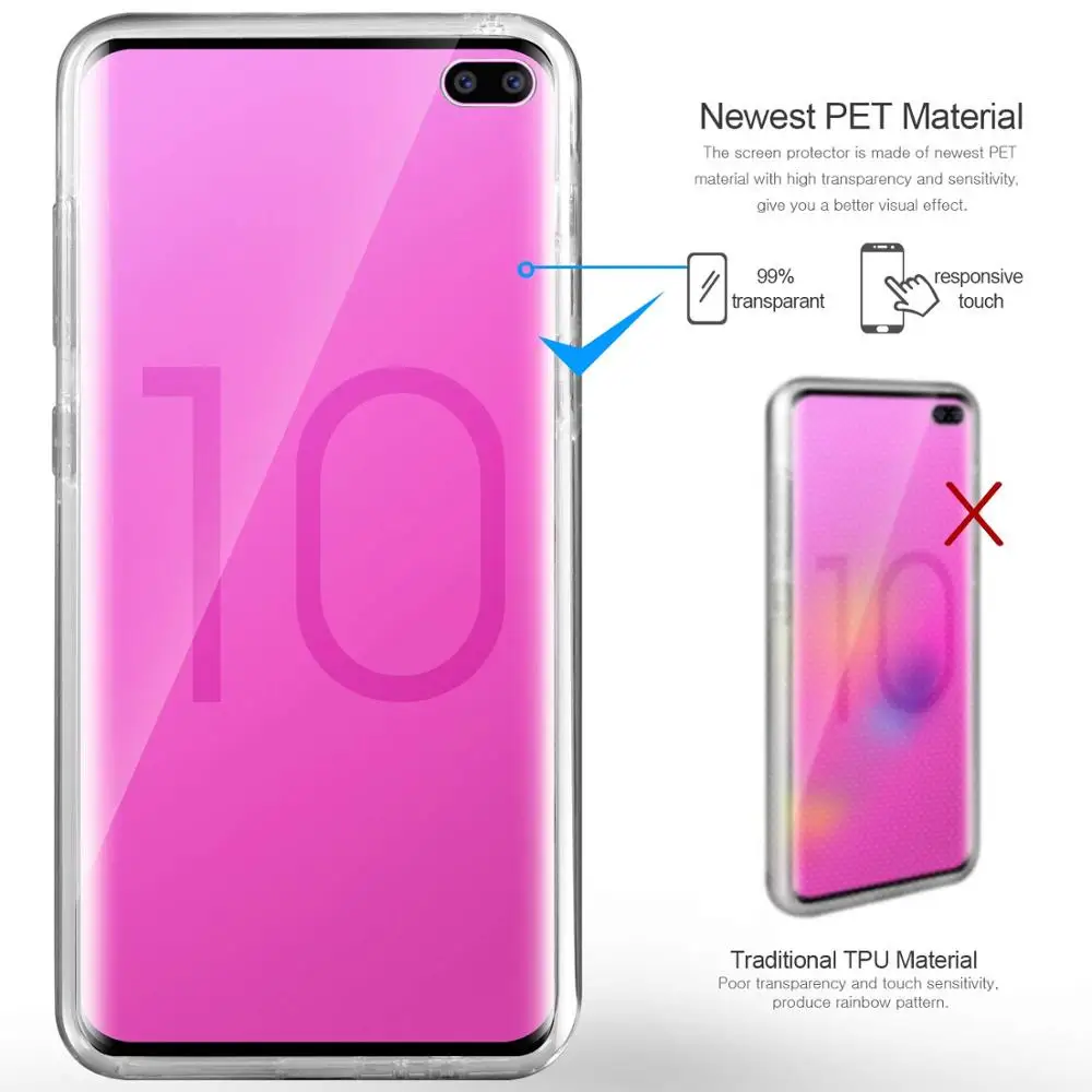 Чехол для Samsung Galaxy S20 Ultra S10 S9 S8 S7 Plus S10e силиконовый прозрачный чехол Note 10 9