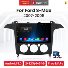 Junsun V1 Pro Android 10 4G AI commande vocale autoradio lecteur multimédia pour Ford s-max S Max 2007 2008 Navigation GPS no 2din