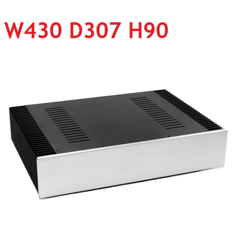 

Preamp Decoder Shell Rear Class A Box D307 W430 H90 DAC Amplifier Case Aluminum Chassis Power Supply DIY Heat Sink Enclosure PSU