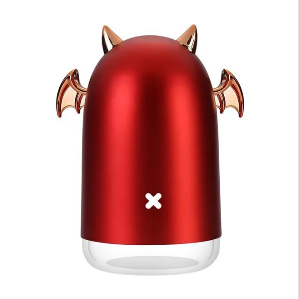 Маленький Дьявол мини увлажнитель USB для дома, спальни, офиса, настольный Автомобильный увлажнитель - Цвет: Красный