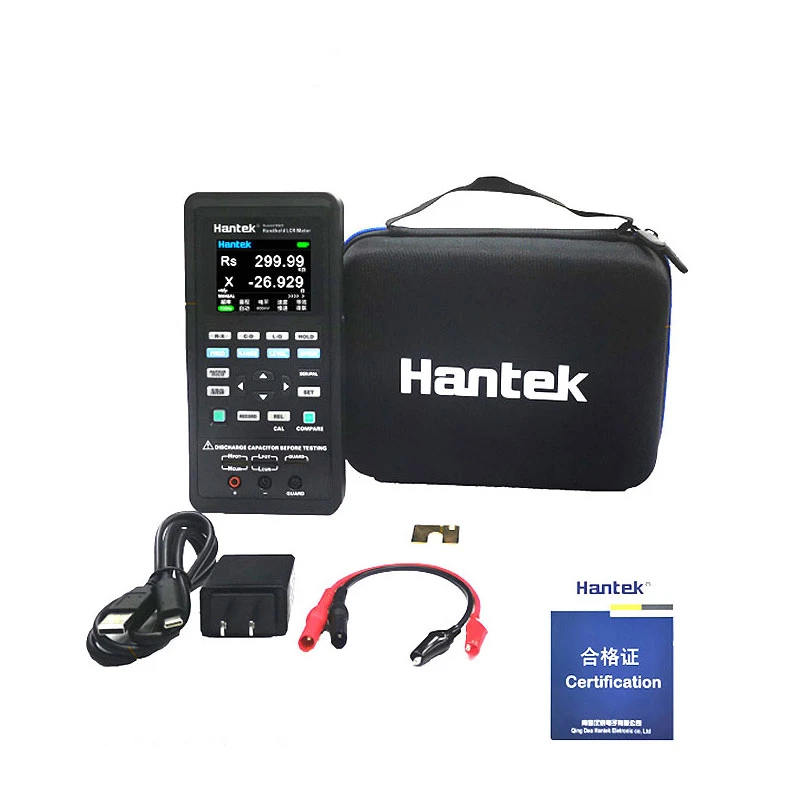 Hantek Digital Handheld LCR Meter Hantek 1832C /1833C Portable Digital Bridge LCR Inductance Capacitance Resistance Tester