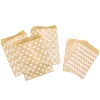 Kraft Paper Bag Candy Biscuit Popcorn Bag Brown White Wave Dot Packing Pouch Pastry Tool Wrapping Wedding Party Supplies 10pcs ► Photo 2/5