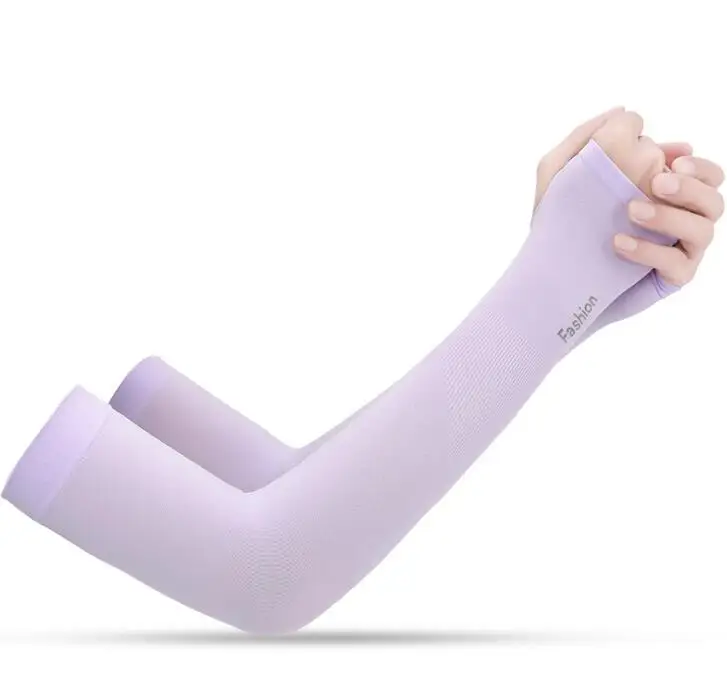 purple 2 Защита от солнца, охлаждающий рукав, гетры, манжеты, защита от ультрафиолета, рукава, дышащие, быстросохнущие, для бега, рукава для мужчин и женщин - Цвет: purple 2