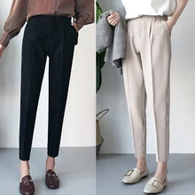 New Winter Autumn Pants High Waist Women's Pencil Pants Casual Solid Harem Pants Female Warm Female Long Trousers Hot Sale