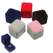 

25 Styles Flannel Jewelry Box Earring Bracelet Necklace Storage Container Velvet Case Box for Women Gift Handmade Diy Supplies
