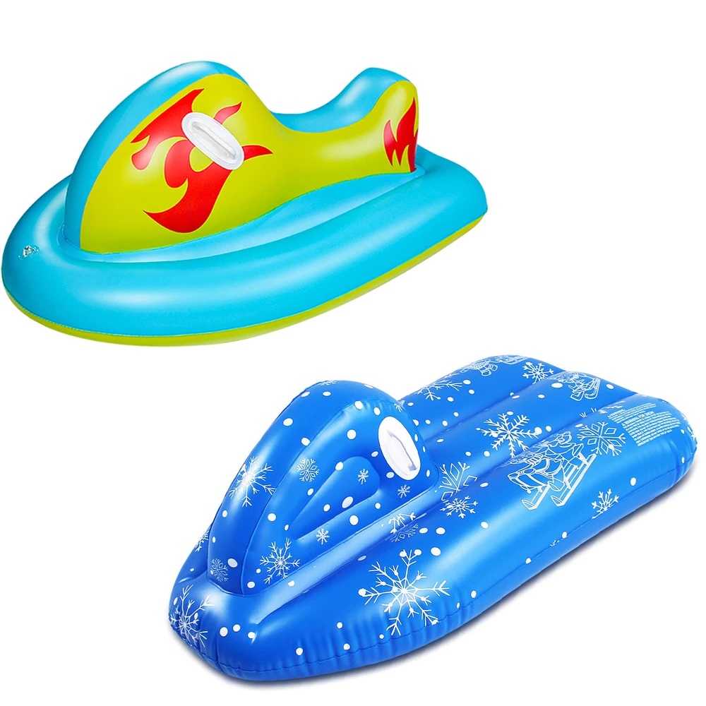 Inflatable Snow Tube Heavy Duty Snow Rider Sled Skiing Skating Game Toy for  Kids Winter Sport Fun Winter Snow Toys|Toy Sports| - AliExpress