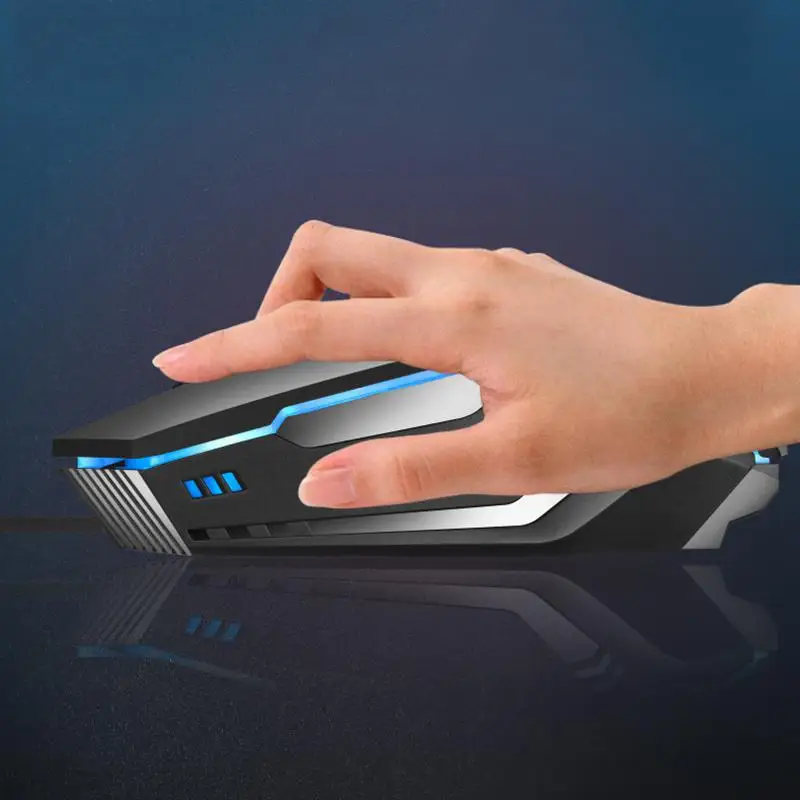 Конкурентоспособная проводная мышь для геймеров, USB Красочный светодиодный светильник, компьютерная мышь 1600 dpi, оптическая эргономичная мышь для ноутбука, ПК