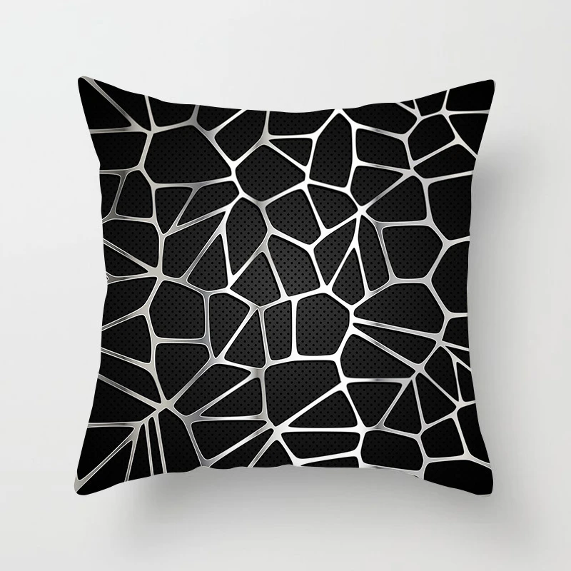 Black White Geometric Nordic Pillowcase Sofa Car Waist Throw Pillow Cushion Cover Case Home Decorative Pillow Covers 10 Color