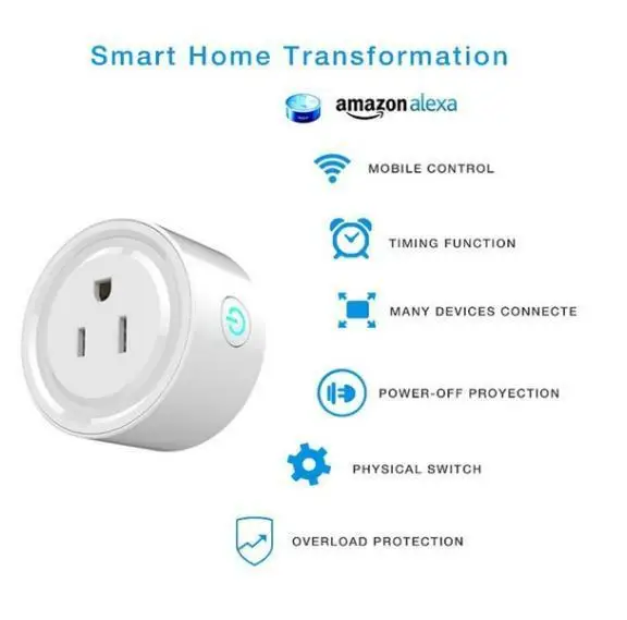 1 упаковка WiFi телефон умная розетка работает с Amazon Alexa Google Home США Plug HOT
