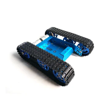 

Mini Tank Track Chassis Smart Car Mobile Robot Metal Panel 6V Motor APP Control