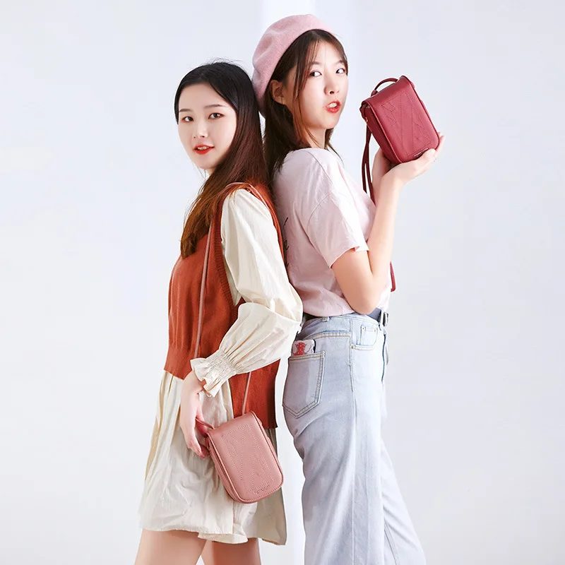 Mini Leather Crossbody Bags For Women Fashion Shoulder Messenger Bag Lady Purses Handbags Girls Square Bag Bolsos Mujer