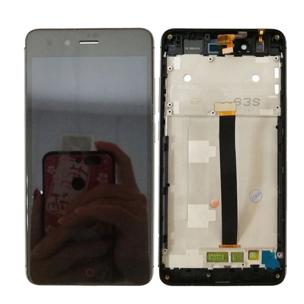 ЖК дисплей 5 0 дюйма с рамкой для ZTE Nubia Z11 mini NX529J полный экран сенсорным датчиком и