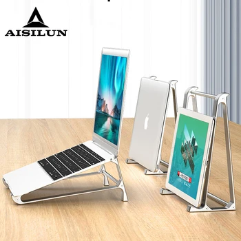 

Laptop Holder for Macbook Pro Air 13 15 Portable Aluminium Alloy Stand Cooling Pad for iPad 12.9 DELL HP huawei lenovo Notebook