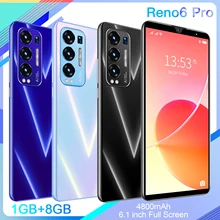 Smartphone Reno6 Pro, Version globale, plein écran 6.1 pouces, 1 go de RAM, 8 go de ROM, batterie intégrée 4800mAh, téléphone portable déverrouillé 