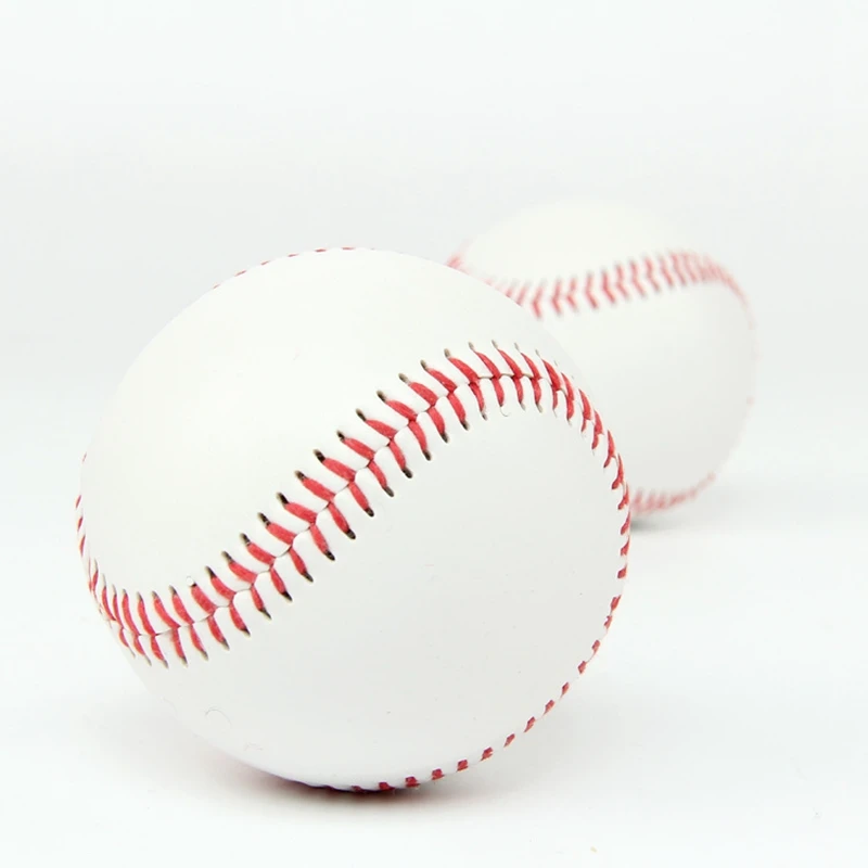 New White Base Ball Baseball Practice Training PVC Softball Hardball Hand Sewing Sport Team Game 9 inches 7.3cm