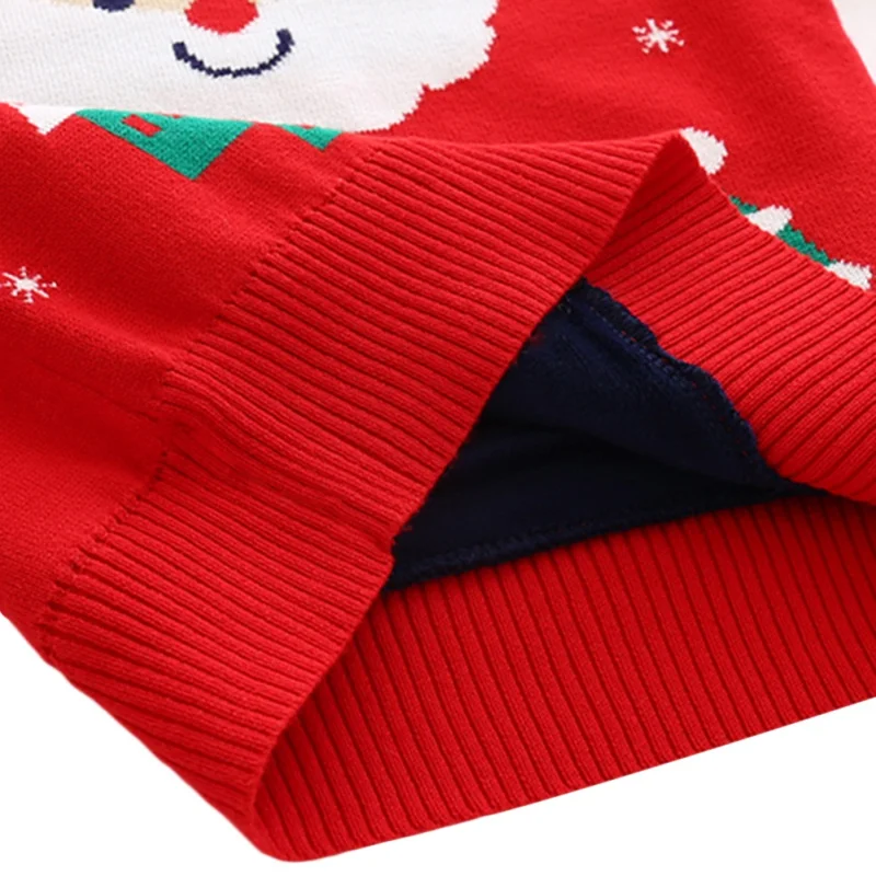 kids cute cartoon sweater children boy girl winter thicken warm