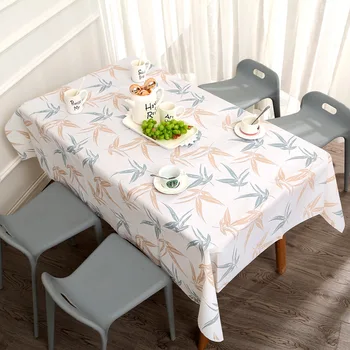 

Square Rectangular Kitchen Decorative Tablecloth PVC Waterproof Oilproof Cartoon Pattern Printed Dining Table Cloth Cover