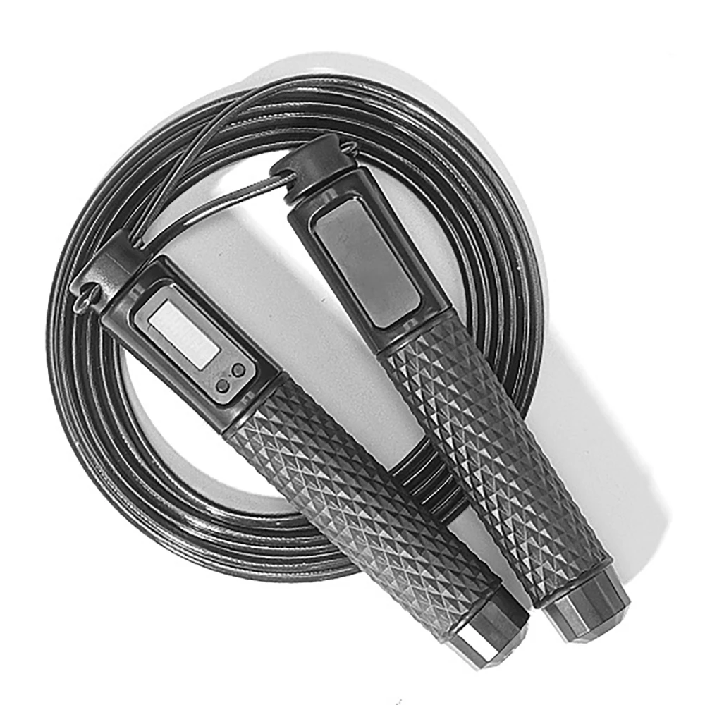 

Home Steel Wire Portable Skipping Rope Cordless Intelligent Counting Skipping Rope Adult Fitness Weight Loss Exercise