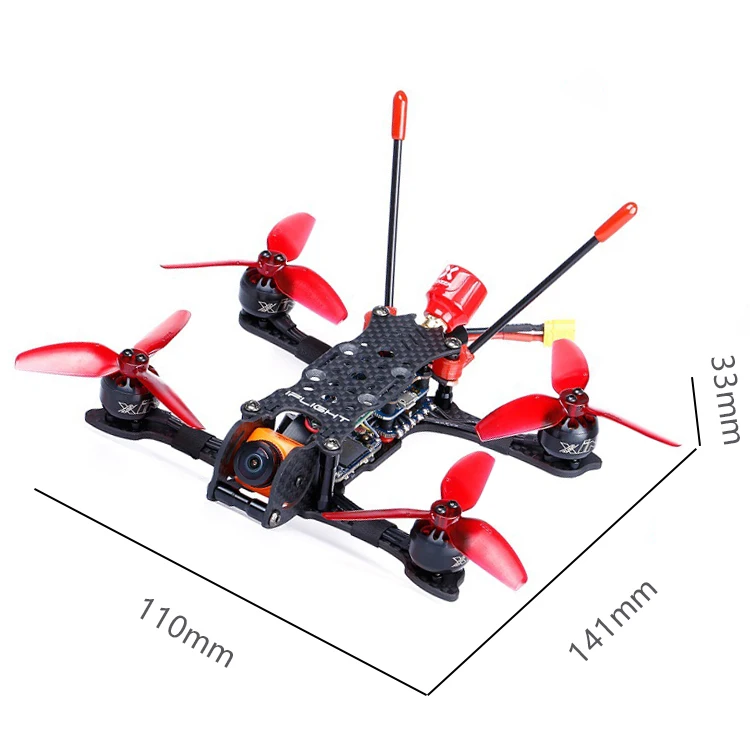 IFlight iH3 V2 Pro 3 дюйма 142 мм FPV гоночный Дрон BNF с XING 1408S 4300KV мотор/RunCam Сплит Mini2 камера/HQ 3030 prop для FPV