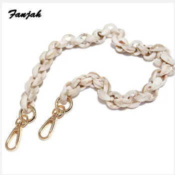 

pearl acrylic bag strap wholesale women shoulder messenger bag parts replacement obag hanger plastic chains ABS purse chains