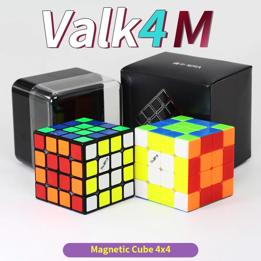 Valk4M Valk4 M Магнитный куб 4x4 скоростной магический 4x4x4 сильный магнит Cubo Magico Qiyi Valk 4