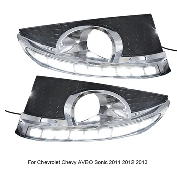 

Daylight lamp 2pcs For Chevrolets Chevy AVEO Sonic 2011 2012 2013 Daytime Running Lights LED DRL