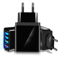 4 порта USB Smart Charge быстрое зарядное устройство 3,0 для iPhone XS samsung Xiaomi huawei USB адаптер type C PD быстрое настенное зарядное устройство