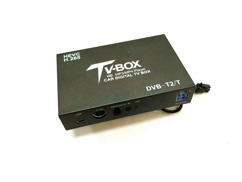 HEVC/H.265 автомобильный DVB-T2 цифровой ТВ приемник коробка с активным усилителем антенна HD 1080P USB порт авто цифровой DVB T2 ТВ тюнер