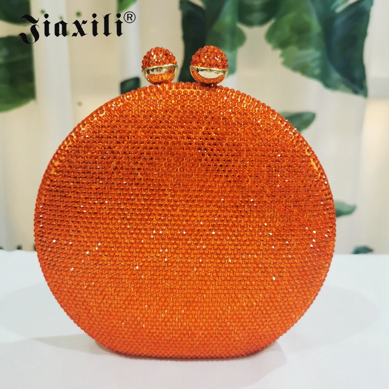 

JIAXILI Wedding Clutch Purse Women's Evening Elegant Diamonds Handbag Party High Quality Shoulder Bag