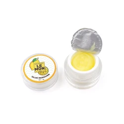 Fruit-Flavored Eyelash Glue Remover Cream - 5g Professional Solution for Makeup and Extension Care (Lemon)