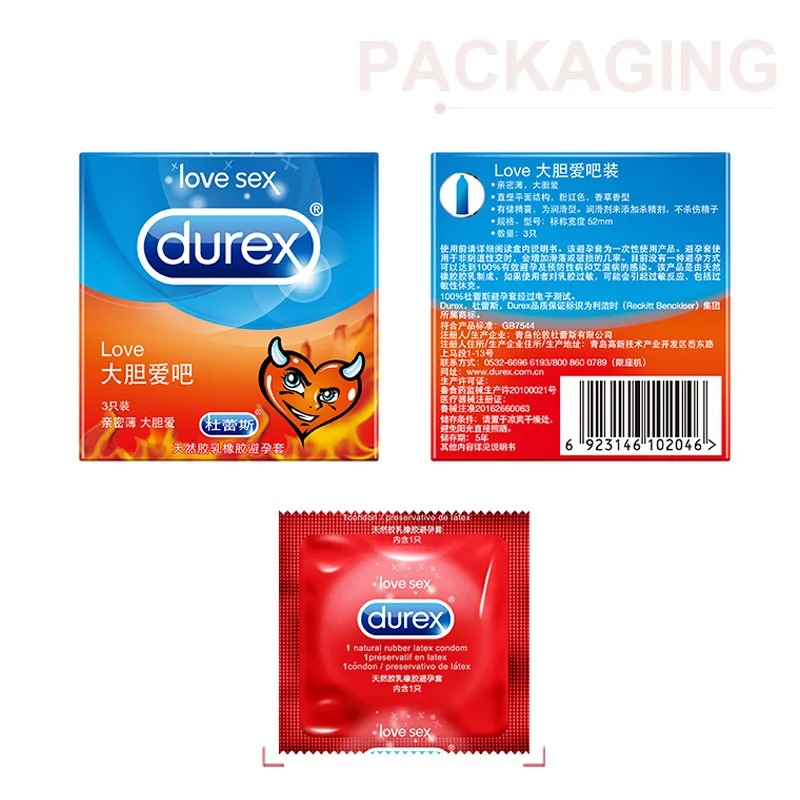Презервативы Durex мужские из натурального латекса с задержкой интимные товары для